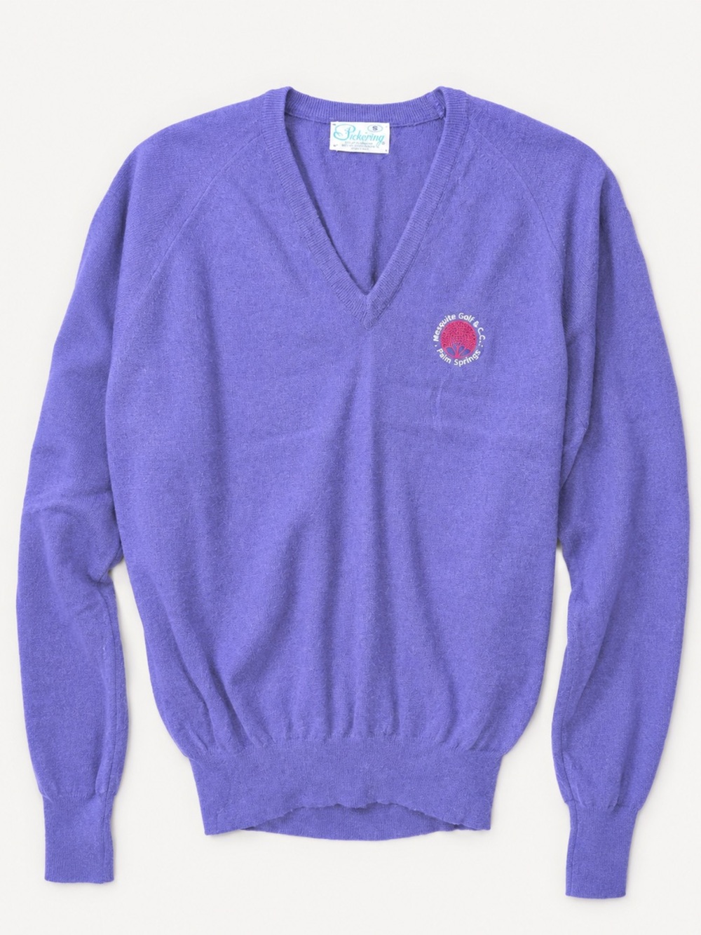 Vintage 80s 90s Pickering Golf Sweater S Palm Springs Country Club USA - Picture 3 of 5